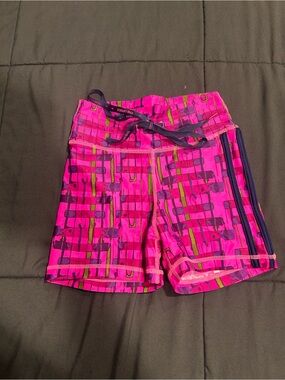 The Upside Bright Pink Printed Shortie Bike Shorts size S / Size 4